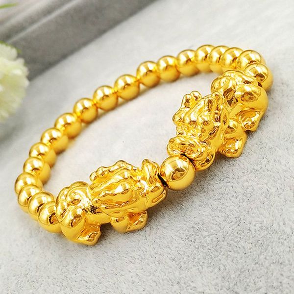 solid beads bracelet 18k yellow gold filled hip hop men wrist chain jewelry, Black
solid beads bracelet 18k yellow gold filled hip hop men wrist chain jewelry, Black