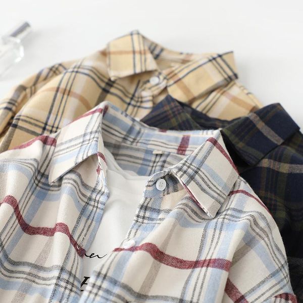2021 estilo coreano camisa verificao feminina quente inverno para camisas femininas manga longa moda blusa 75ez, White
2021 estilo coreano camisa verificao feminina quente inverno para camisas femininas manga longa moda blusa 75ez, White