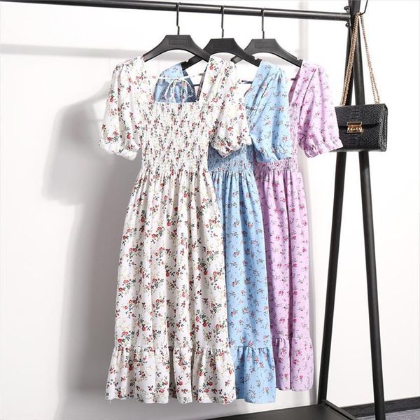 sweet square collar pleated waist women dresses slimfloral high spring summer womens print fashion, Black;gray
sweet square collar pleated waist women dresses slimfloral high spring summer womens print fashion, Black;gray