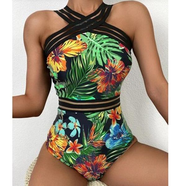 2021 new printed green leaves one piece swimsuit women high neck backless swimwear bathing suit beachwear
2021 new printed green leaves one piece swimsuit women high neck backless swimwear bathing suit beachwear