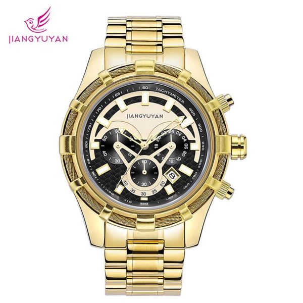 wristwatches men's stainless steel watch fashion luxury leisure time calendar night light gold quartz waterproof, Slivery;brown
wristwatches men's stainless steel watch fashion luxury leisure time calendar night light gold quartz waterproof, Slivery;brown