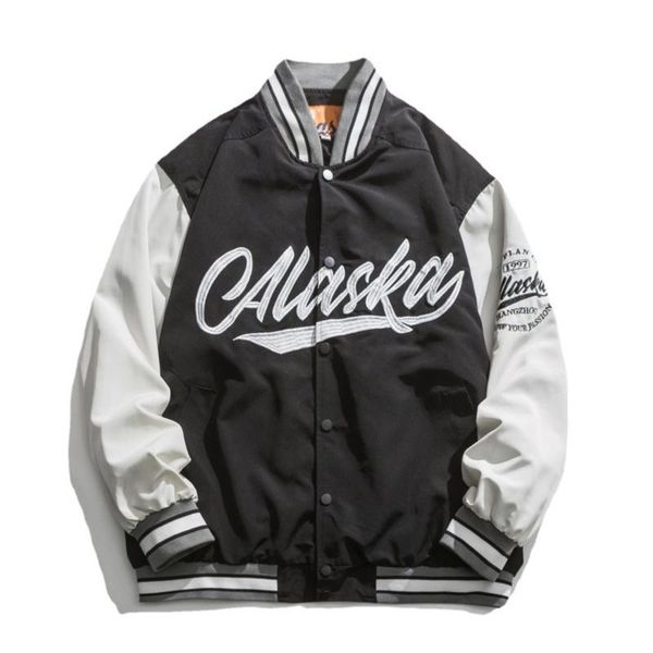 men's jackets 2021 japanese streetwear men varsity jacket harajuku letter embroidered oversized coat colorblock raglan sleeve baseball, Black;brown
men's jackets 2021 japanese streetwear men varsity jacket harajuku letter embroidered oversized coat colorblock raglan sleeve baseball, Black;brown
