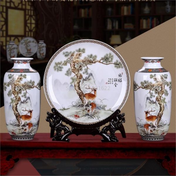 vases 1 set modern chinese jingdezhen tabledecoration flower vase and plate with stander ceramic porcelain
vases 1 set modern chinese jingdezhen tabledecoration flower vase and plate with stander ceramic porcelain