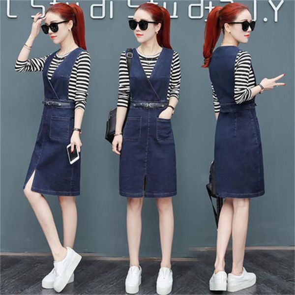 denim dressed women fashion new spring dress-korean two-piece female tide autumn wild temperament self-cultivating ladies p8ro, Black;gray
denim dressed women fashion new spring dress-korean two-piece female tide autumn wild temperament self-cultivating ladies p8ro, Black;gray