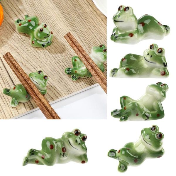 chopsticks 5pcs home animal lovely ceramic spoon fork holder chopstick rack chop sticks frog rest
chopsticks 5pcs home animal lovely ceramic spoon fork holder chopstick rack chop sticks frog rest