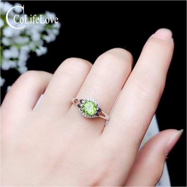cluster rings colife jewelry 100% natural peridot silver ring 6mm real 925 gift for mother birthday girl, Golden;silver
cluster rings colife jewelry 100% natural peridot silver ring 6mm real 925 gift for mother birthday girl, Golden;silver