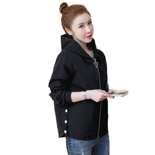 women's trench coats 2021 spring autumn jacket short overwear women baseball uniform outerwear small female ladies embroidered zipper l, Tan;black
women's trench coats 2021 spring autumn jacket short overwear women baseball uniform outerwear small female ladies embroidered zipper l, Tan;black