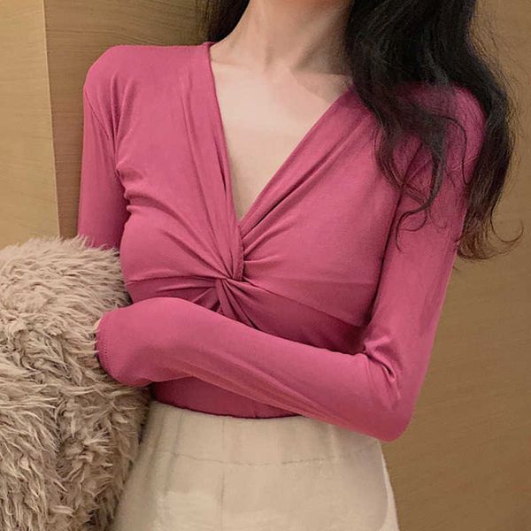 womengaga spring fashion bow big v-neck long sleeve t-shirt women's bottom tees red pink slim summer korean 1nt4 210603, White
womengaga spring fashion bow big v-neck long sleeve t-shirt women's bottom tees red pink slim summer korean 1nt4 210603, White