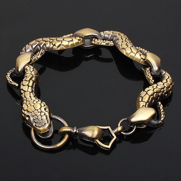 snake year of the year of the snake personality punk style connecting buckle three-color men's snake bracelet wholesale, White
snake year of the year of the snake personality punk style connecting buckle three-color men's snake bracelet wholesale, White