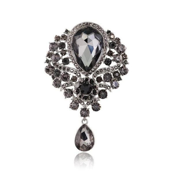original new male rhinestone men's alloy corsage female european and american glass pendant brooch pin accessories, Black;gray
original new male rhinestone men's alloy corsage female european and american glass pendant brooch pin accessories, Black;gray