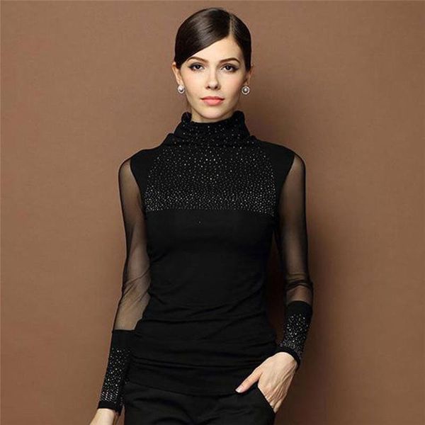 women's t-shirt women casual base shirt long sleeve tee femme ladies slim fit turtle neck stretech tshirt camisa feminina, White
women's t-shirt women casual base shirt long sleeve tee femme ladies slim fit turtle neck stretech tshirt camisa feminina, White