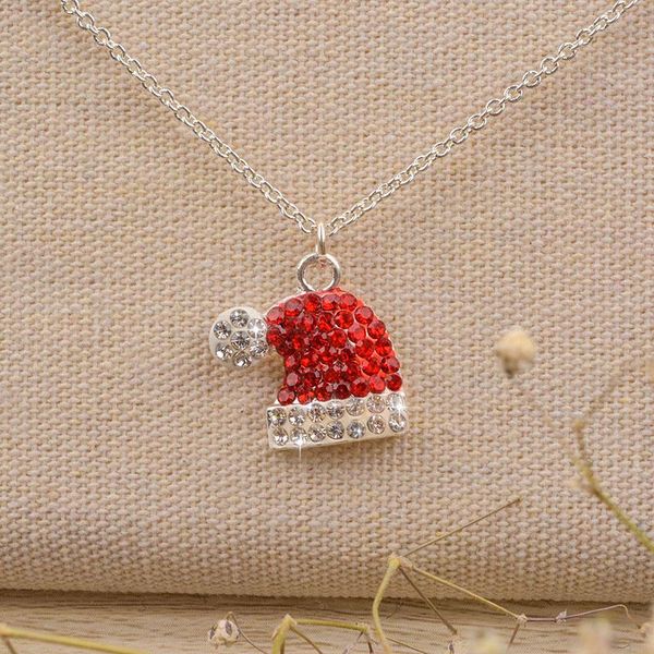 pendant necklaces fashion christmas hat necklace for women silver color link chain charm jewelry girls party gifts wholesale
pendant necklaces fashion christmas hat necklace for women silver color link chain charm jewelry girls party gifts wholesale