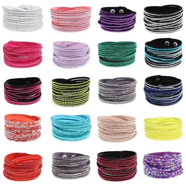charm bracelets 2021 wrap multilayer for women feminino pulseras mulher jewelry leather bracelet rhinestone crystal, Golden;silver
charm bracelets 2021 wrap multilayer for women feminino pulseras mulher jewelry leather bracelet rhinestone crystal, Golden;silver