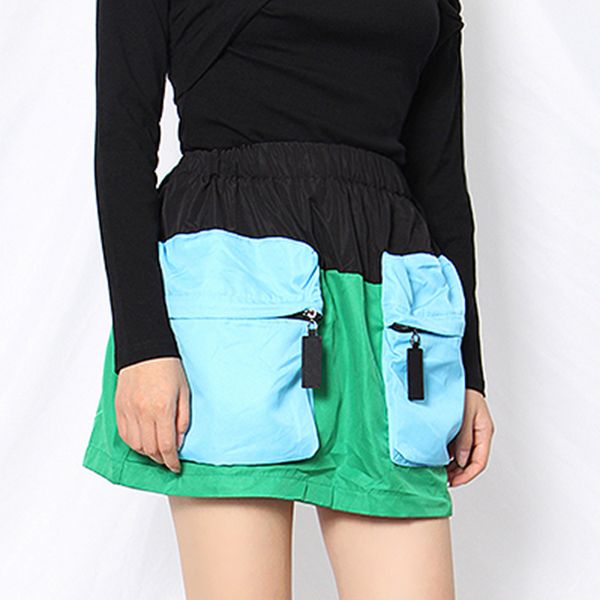 patchwork pocket mini skirt for women high waist drawstring hit color skirts female fashion new clothing summer, White
patchwork pocket mini skirt for women high waist drawstring hit color skirts female fashion new clothing summer, White