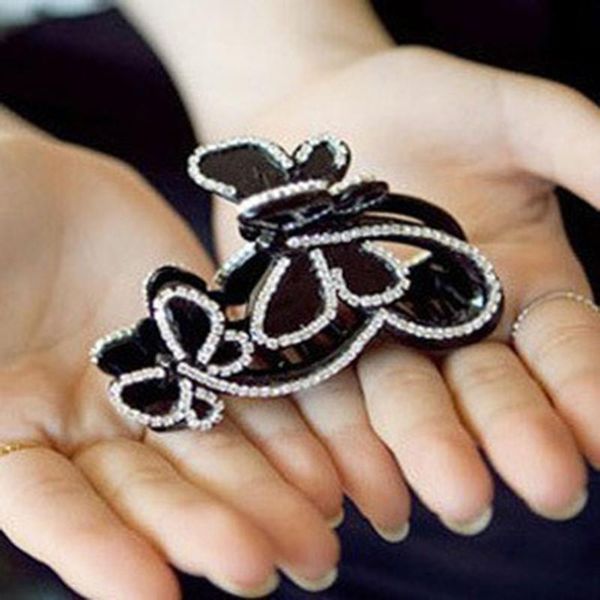 hair accessories large butterfly for women female black/brown color acrylic clips rhinestone styling headwear
hair accessories large butterfly for women female black/brown color acrylic clips rhinestone styling headwear