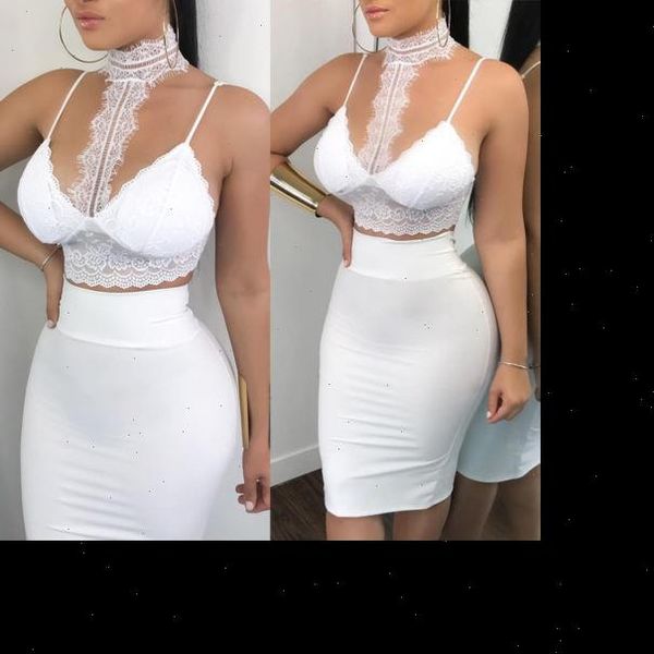 women bodycon two piece crop skirt set lace prom party clubwear dress set white, Gray
women bodycon two piece crop skirt set lace prom party clubwear dress set white, Gray