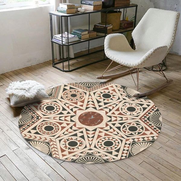 classical round anti-slip floor mat retro european style geometric living room hanging chair area rugs bedroom bedside carpet
classical round anti-slip floor mat retro european style geometric living room hanging chair area rugs bedroom bedside carpet