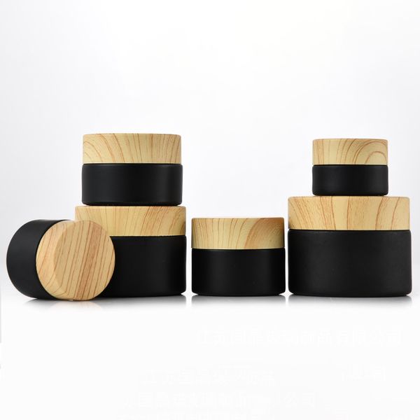 100pcs black frosted glass jars cosmetic jars with woodgrain plastic lid balm 5g 10g 15g 20g 30g 50g lip gloss cosmetic container
100pcs black frosted glass jars cosmetic jars with woodgrain plastic lid balm 5g 10g 15g 20g 30g 50g lip gloss cosmetic container
