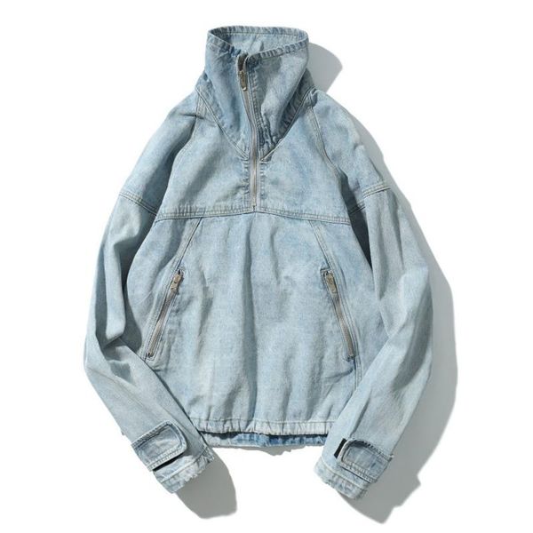 men's jackets gothic half zip pullover denim jacket punk rave men loose chaquetas para hombre jeans and coats vintage clothing, Black;brown
men's jackets gothic half zip pullover denim jacket punk rave men loose chaquetas para hombre jeans and coats vintage clothing, Black;brown