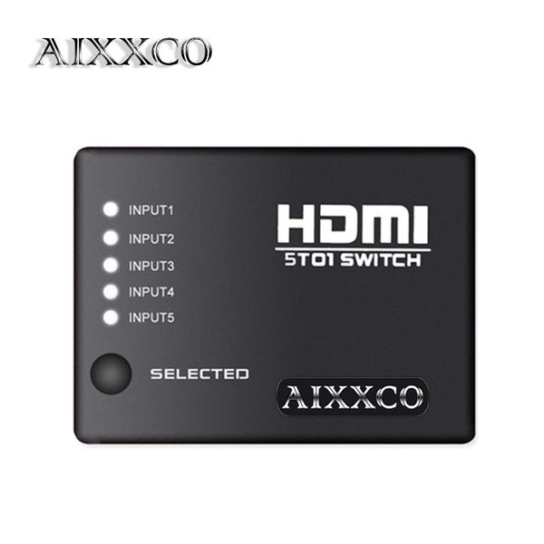audio cables & connectors aixxco 5 port switch switcher splitter hub with ir remote receiver cable for xbox ps3 dvd 3d 1080p hdtv
audio cables & connectors aixxco 5 port switch switcher splitter hub with ir remote receiver cable for xbox ps3 dvd 3d 1080p hdtv