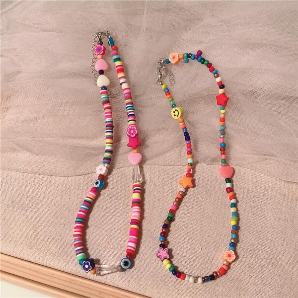 chokers orztoon fashion boho colorful seed beads polymer clay choker necklaces for women flower beaded necklace trendy female jewelry, Golden;silver
chokers orztoon fashion boho colorful seed beads polymer clay choker necklaces for women flower beaded necklace trendy female jewelry, Golden;silver