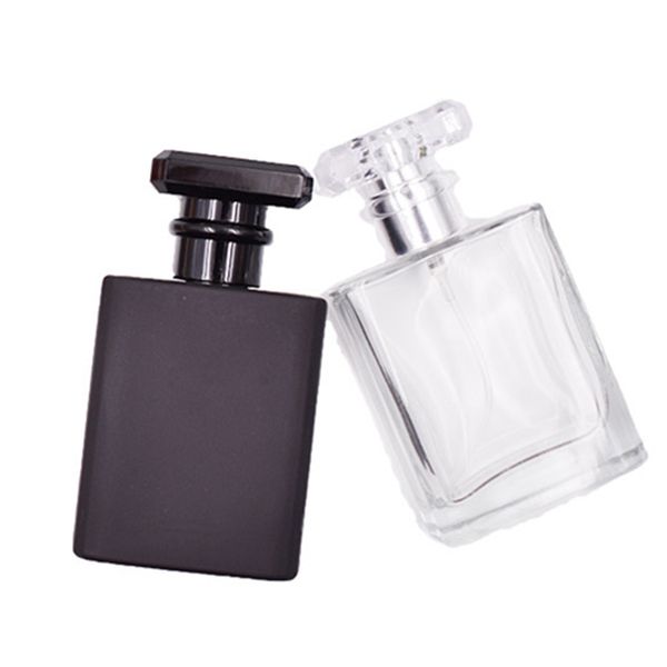 black fat square portable glass perfume bottle clear spray empty nebulizer can fill container 30ml 50ml perfumes bottles logo customized
black fat square portable glass perfume bottle clear spray empty nebulizer can fill container 30ml 50ml perfumes bottles logo customized