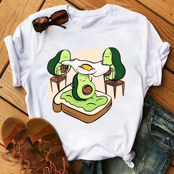 new t-shirt female cartoon avocado print women t-shirt casual summer short sleeved tees fashion round neck t-shirt, White
new t-shirt female cartoon avocado print women t-shirt casual summer short sleeved tees fashion round neck t-shirt, White