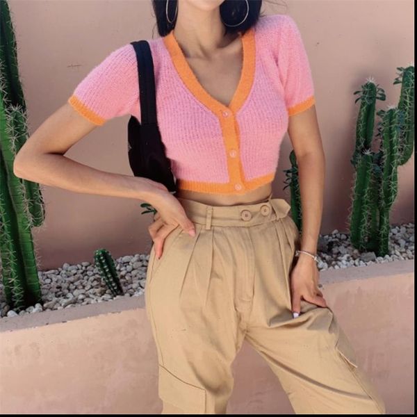 cropped cardigan knitted v neck sweater women kawaii cardigan crop ladies streetwear korean button up crop cardigan 2021, White;black
cropped cardigan knitted v neck sweater women kawaii cardigan crop ladies streetwear korean button up crop cardigan 2021, White;black