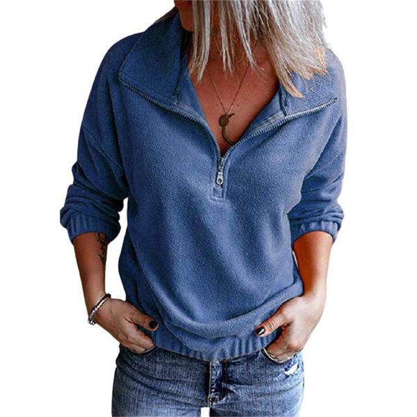 women's hoodies & sweatshirts autumn winter streetwear casual long sleeve soft fleece pullover fashion zipper v-neck loose sweatshirt, Black
women's hoodies & sweatshirts autumn winter streetwear casual long sleeve soft fleece pullover fashion zipper v-neck loose sweatshirt, Black
