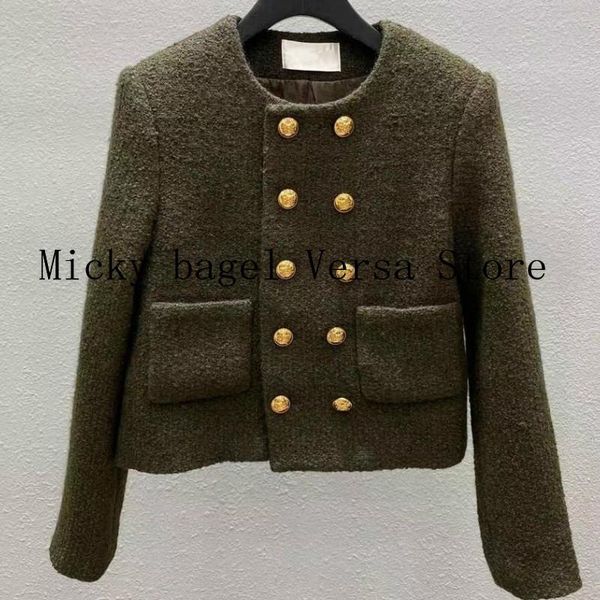women's jackets 2021 printing fashion long sleeve temperament round neck versatile slim right angle shoulder pad tweed coat, Black;brown
women's jackets 2021 printing fashion long sleeve temperament round neck versatile slim right angle shoulder pad tweed coat, Black;brown
