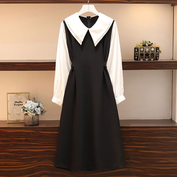More Female-sized Autumn Dressed in Vintage 2021 Party Cute New Long-sleeve Collar Bandage a Dolly Line Shirt Dress Fall Big Bigcloth K5uv, Black;gray
More Female-sized Autumn Dressed in Vintage 2021 Party Cute New Long-sleeve Collar Bandage a Dolly Line Shirt Dress Fall Big Bigcloth K5uv, Black;gray
