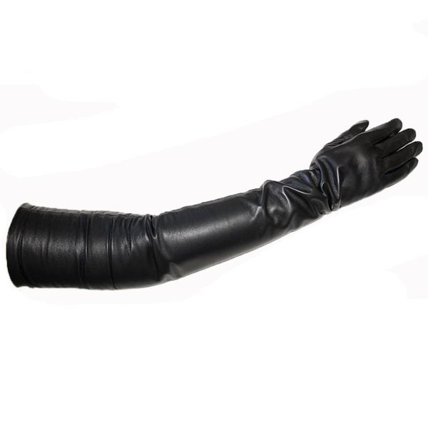 five fingers gloves women' super long leather over elbow fashion black imported sheepskin mink touch screen, Blue;gray
five fingers gloves women' super long leather over elbow fashion black imported sheepskin mink touch screen, Blue;gray