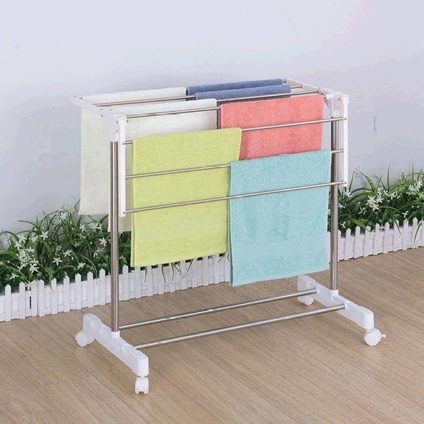 stainless steel floor-standing towel rack folding indoor small window drying rack bathroom bathroom towel holder
stainless steel floor-standing towel rack folding indoor small window drying rack bathroom bathroom towel holder