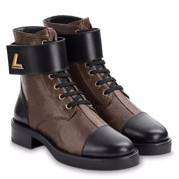 women wonderland flat ranger boot twist buckle chic designer lady leather strap canvas lace-up rubber outsole ankle boots, Black
women wonderland flat ranger boot twist buckle chic designer lady leather strap canvas lace-up rubber outsole ankle boots, Black