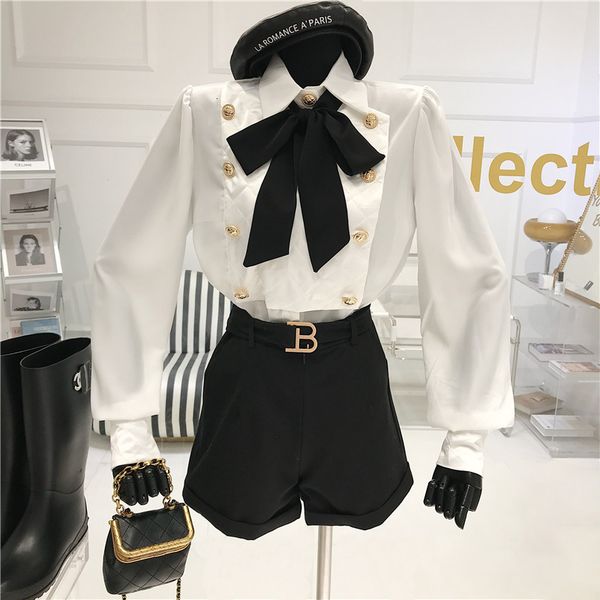 of two spring pieces female retro-lace temperament up to plaid shirt + waist high shorts 838f, White
of two spring pieces female retro-lace temperament up to plaid shirt + waist high shorts 838f, White