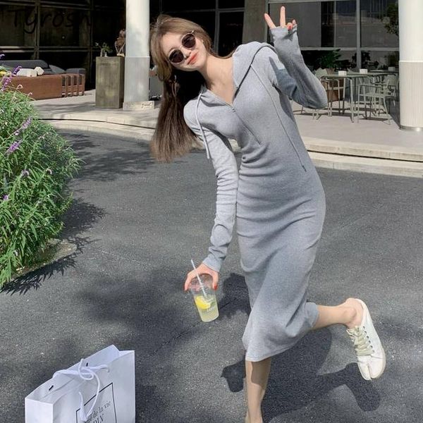 casual dresses women hooded designed knee-length elegant long sleeve solid streetwear korean style fashion soft cozy femme loose, Black;gray
casual dresses women hooded designed knee-length elegant long sleeve solid streetwear korean style fashion soft cozy femme loose, Black;gray