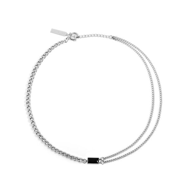 chains creative personality wild retro square titanium steel stitching necklace cuban couple hip-hop trend punk street accessories, Silver
chains creative personality wild retro square titanium steel stitching necklace cuban couple hip-hop trend punk street accessories, Silver