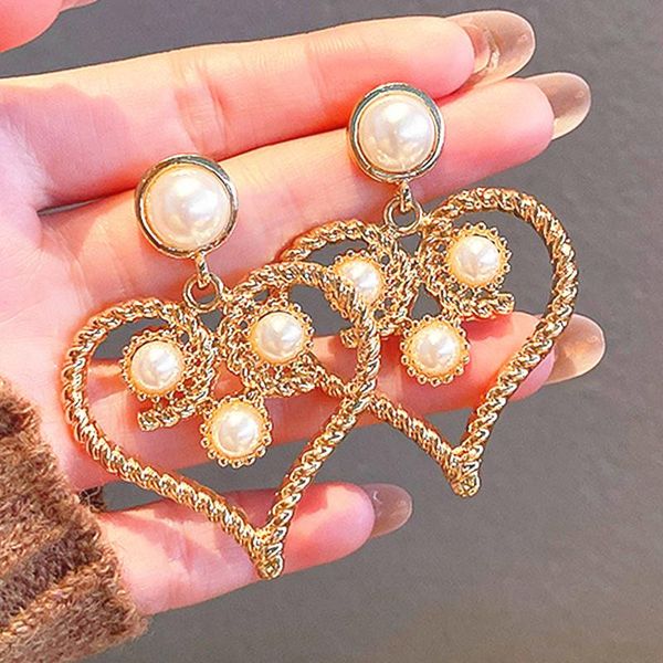 dangle & chandelier elegant gold color statement earrings hollow heart-shaped women dangler unique retro eardrop fashion vintage earings jew, Silver
dangle & chandelier elegant gold color statement earrings hollow heart-shaped women dangler unique retro eardrop fashion vintage earings jew, Silver