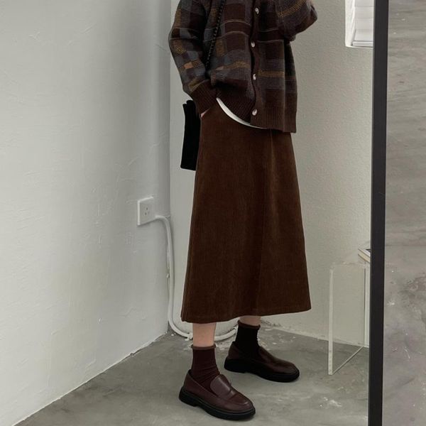 skirts women's casual solid color high-waist corduroy skirt for autumn and winter, Black
skirts women's casual solid color high-waist corduroy skirt for autumn and winter, Black