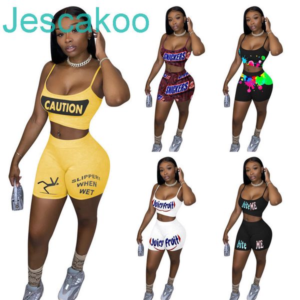 women tracksuits two pieces set large size spoof letter suspender shorts sports suit ladies new fashion outfits j325, Gray
women tracksuits two pieces set large size spoof letter suspender shorts sports suit ladies new fashion outfits j325, Gray