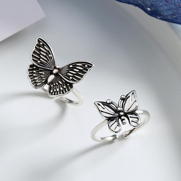 wedding rings thail silver color black butterfly animal retro hollow handmade adjustable ring women's exquisite fashion jewelry gifts, Slivery;golden
wedding rings thail silver color black butterfly animal retro hollow handmade adjustable ring women's exquisite fashion jewelry gifts, Slivery;golden