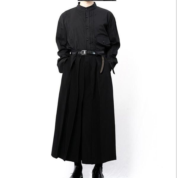 men's pants trendy cropped trousers brand wide-leg hair stylist loose flared plus size stage singer, Black
men's pants trendy cropped trousers brand wide-leg hair stylist loose flared plus size stage singer, Black