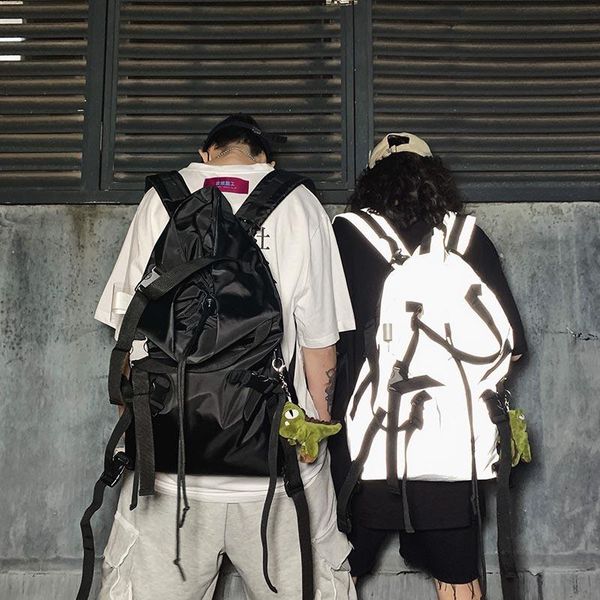 backpack reflective women cloth fashion student bagpack stitching trend rucksack street youth multi-function bag
backpack reflective women cloth fashion student bagpack stitching trend rucksack street youth multi-function bag