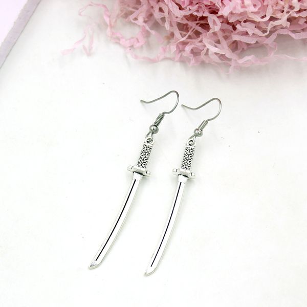 wholesale cool sword earrings punk dangle drop earring for women girl friendship gifts brincos pendientes fashion jewelry, Silver
wholesale cool sword earrings punk dangle drop earring for women girl friendship gifts brincos pendientes fashion jewelry, Silver