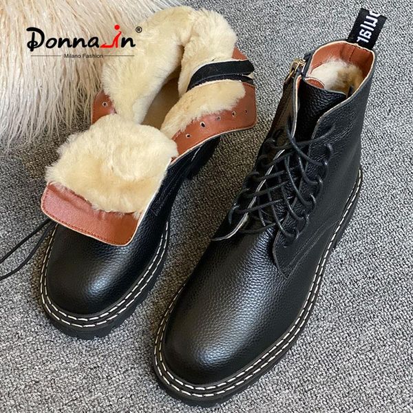 boots donna-in 2021 wool liner women thick bottom lace up genuine leather women's shoes winter fashion motorcycle, Black
boots donna-in 2021 wool liner women thick bottom lace up genuine leather women's shoes winter fashion motorcycle, Black