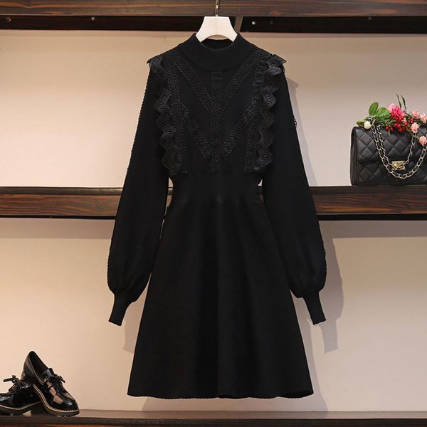 temperament style women's 2020 autumn new foreign large fat size sister cover belly reduce age show thin fashion small fragrance dress, Black;gray
temperament style women's 2020 autumn new foreign large fat size sister cover belly reduce age show thin fashion small fragrance dress, Black;gray