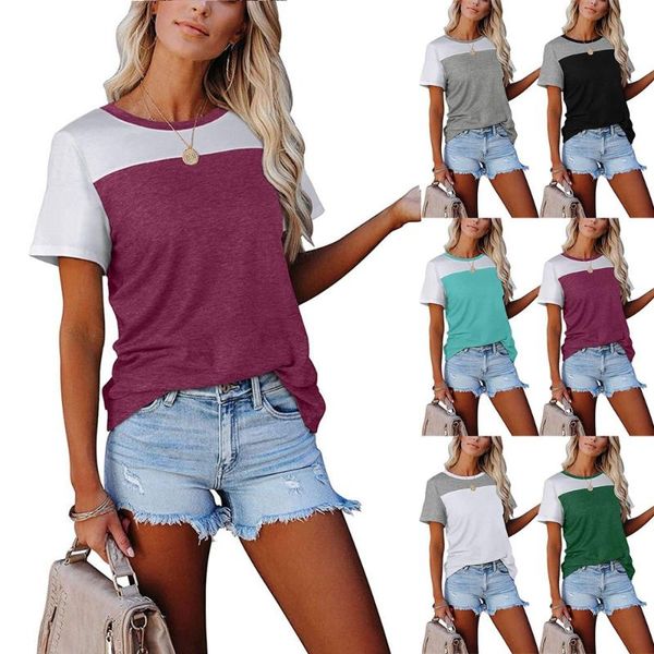 women's t-shirt 2021 fashion summer women patchwork cotton harajuku o-neck short sleeve tee shirt femme plus size clothing, White
women's t-shirt 2021 fashion summer women patchwork cotton harajuku o-neck short sleeve tee shirt femme plus size clothing, White