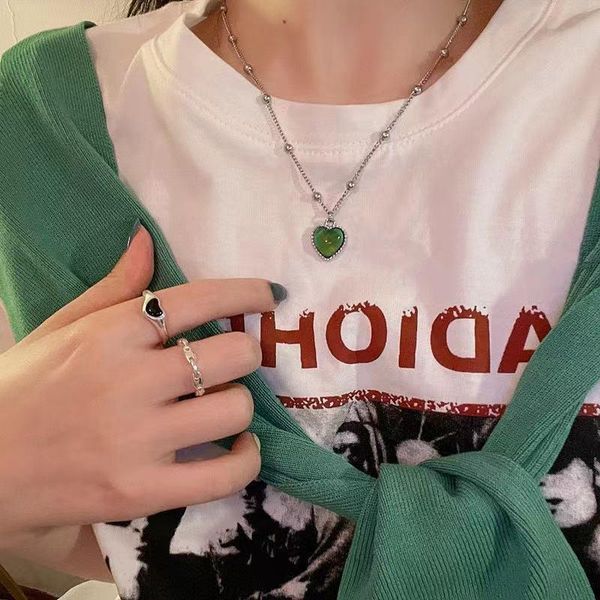 pendant necklaces popacc thermochromic love female titanium steel necklace student clavicle chain trend hip hop accessories, Silver
pendant necklaces popacc thermochromic love female titanium steel necklace student clavicle chain trend hip hop accessories, Silver