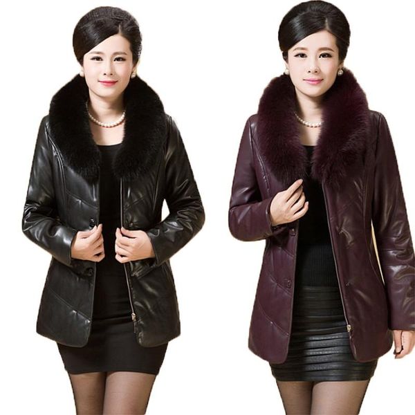 women's down & parkas winter jacket female 2021 pu leather womens warm plus size middle-aged clothing 6xl, Black
women's down & parkas winter jacket female 2021 pu leather womens warm plus size middle-aged clothing 6xl, Black