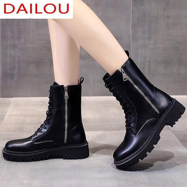 boots 2021autumn fashtion platform pu leather women's ankle round head square heel zipper lace-up casual, Black
boots 2021autumn fashtion platform pu leather women's ankle round head square heel zipper lace-up casual, Black